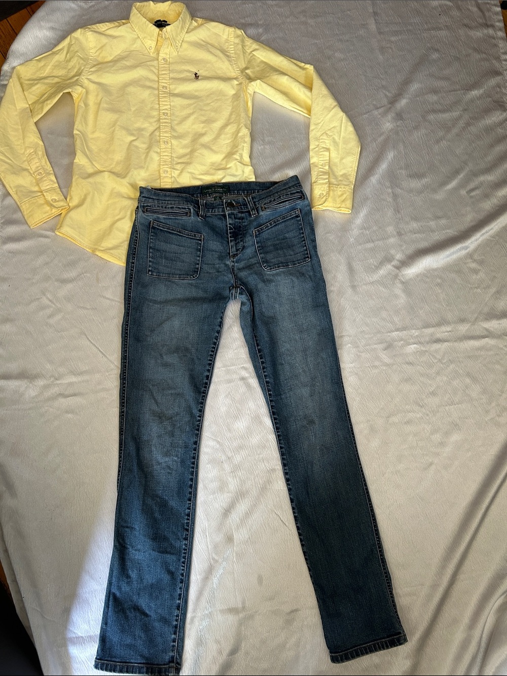 Ralph Lauren shirt and Ralph Lauren jean size small set small